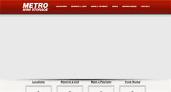 Desktop Screenshot of metroministorage.com